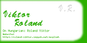 viktor roland business card